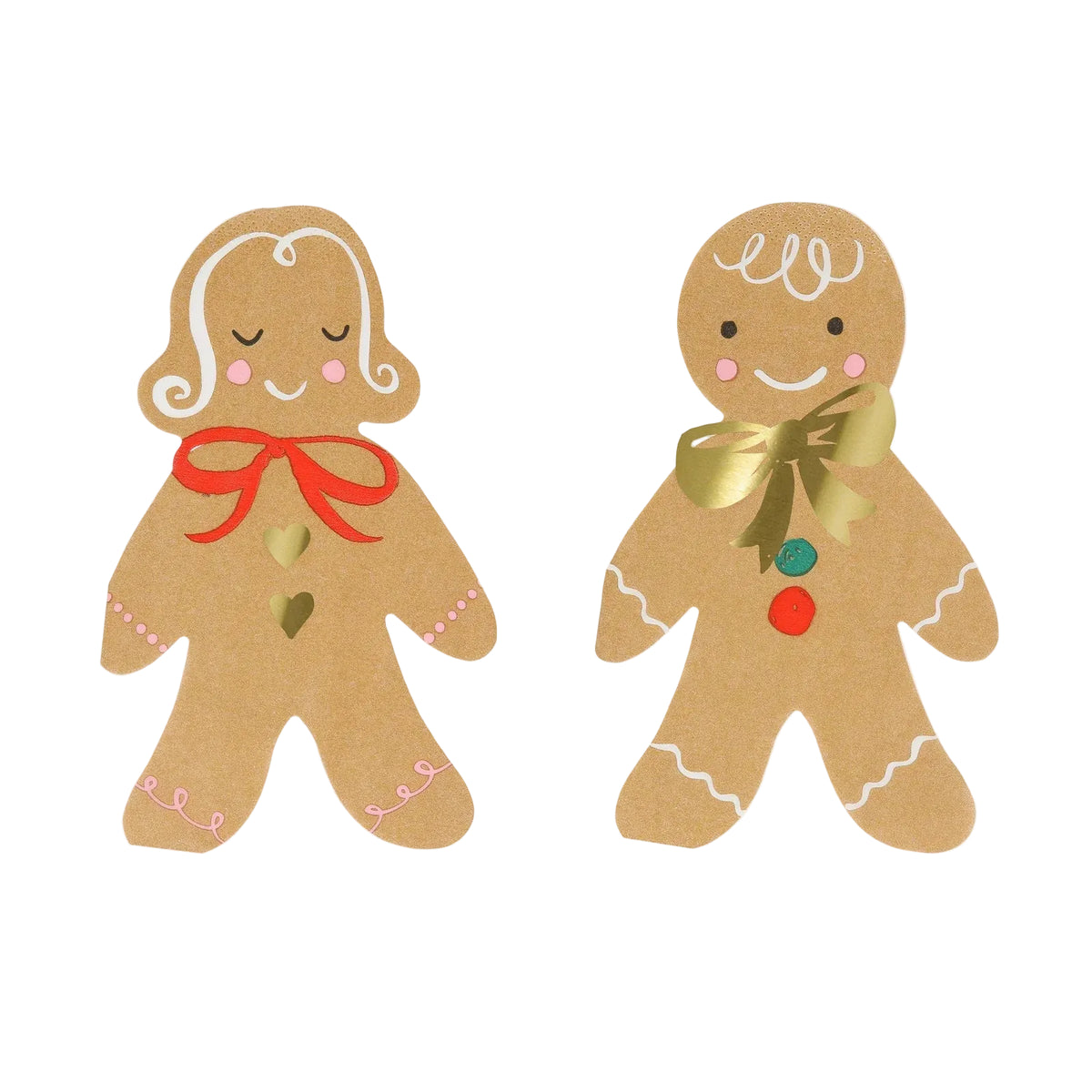 Meri Meri juleservietter, Gingerbread, 16 stk.