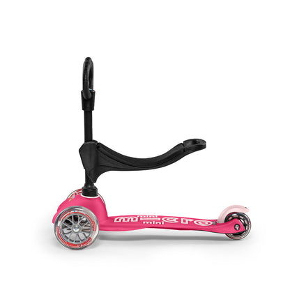 Micro Mini 3-i-1 Deluxe sparkesykkel - Pink