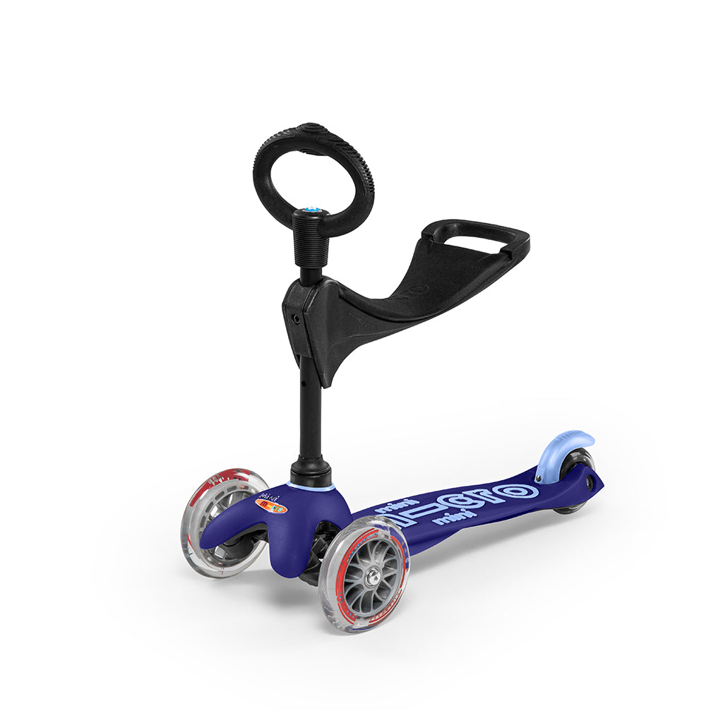 Micro Mini 3i-1 Deluxe sparkesykkel - Blå