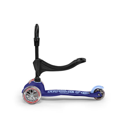 Micro Mini 3i-1 Deluxe sparkesykkel - Blå