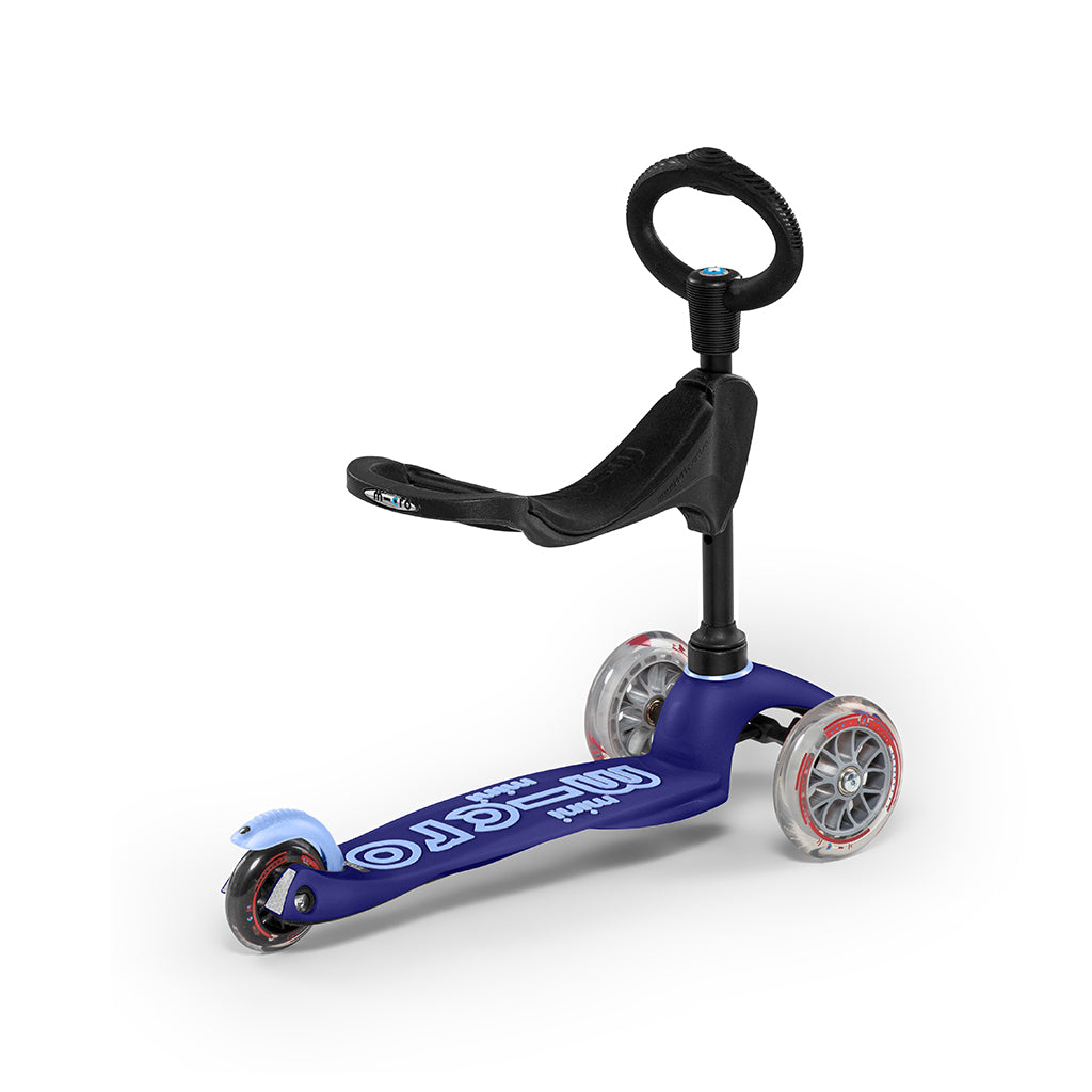 Micro Mini 3i-1 Deluxe sparkesykkel - Blå