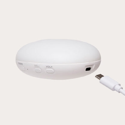 Moonie 2.0, økologisk Humming kanin med pink noise og lampe - Cappuccino