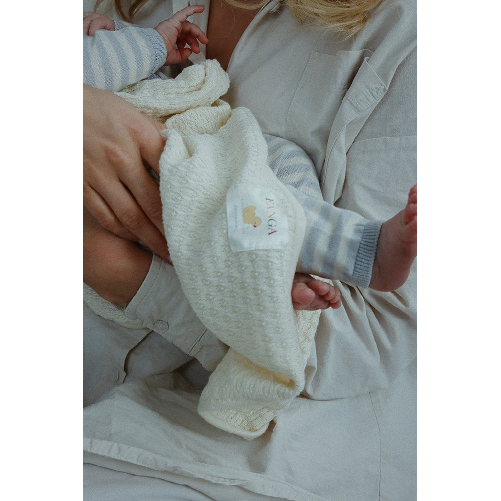 Fanga Fontana Venti baby cardigan, økologisk, Gray dawn - str. 1 - 9 mnd.