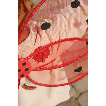 Konges Sløjd Mariehøne-kostyme, vinger og tryllestav - Ladybug