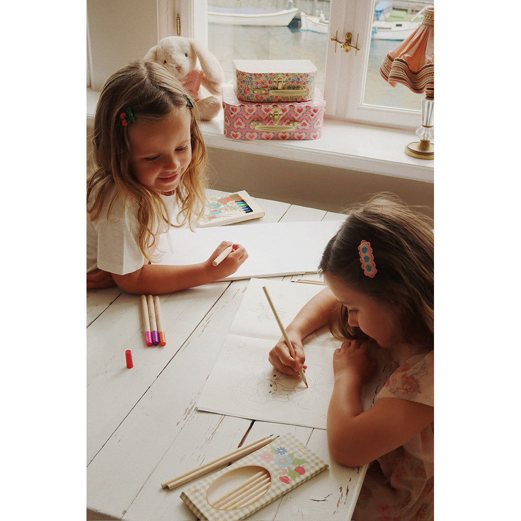 Konges Sløjd koffert for den lille kunstneren, Little artist - Rosa