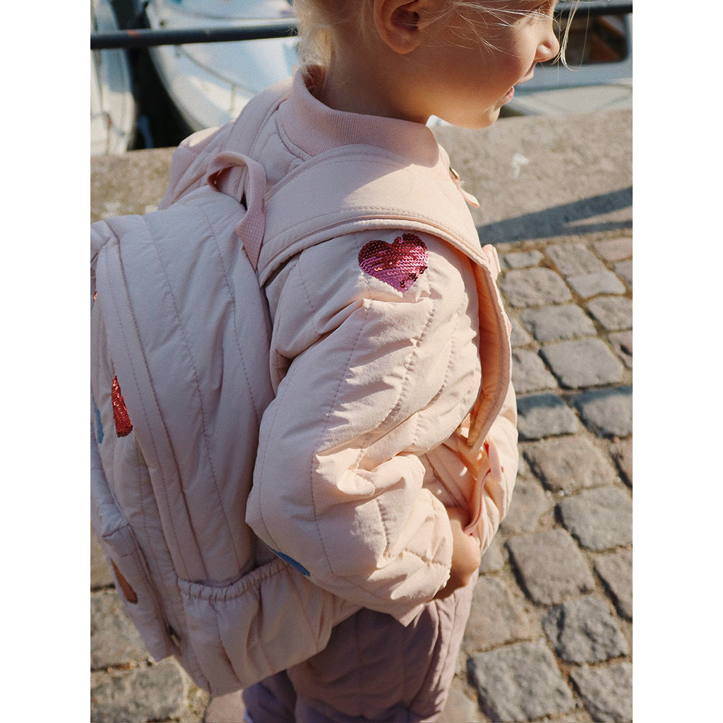 Konges Sløjd Juno Midi ryggsekk med paljettmotiver, Cameo Rose