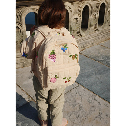 Konges Sløjd Juno Midi ryggsekk med paljettmotiver, Frappé