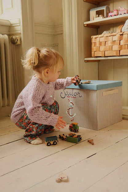 Konges Sløjd leketog i tre med 6 dyrevogner - Multi