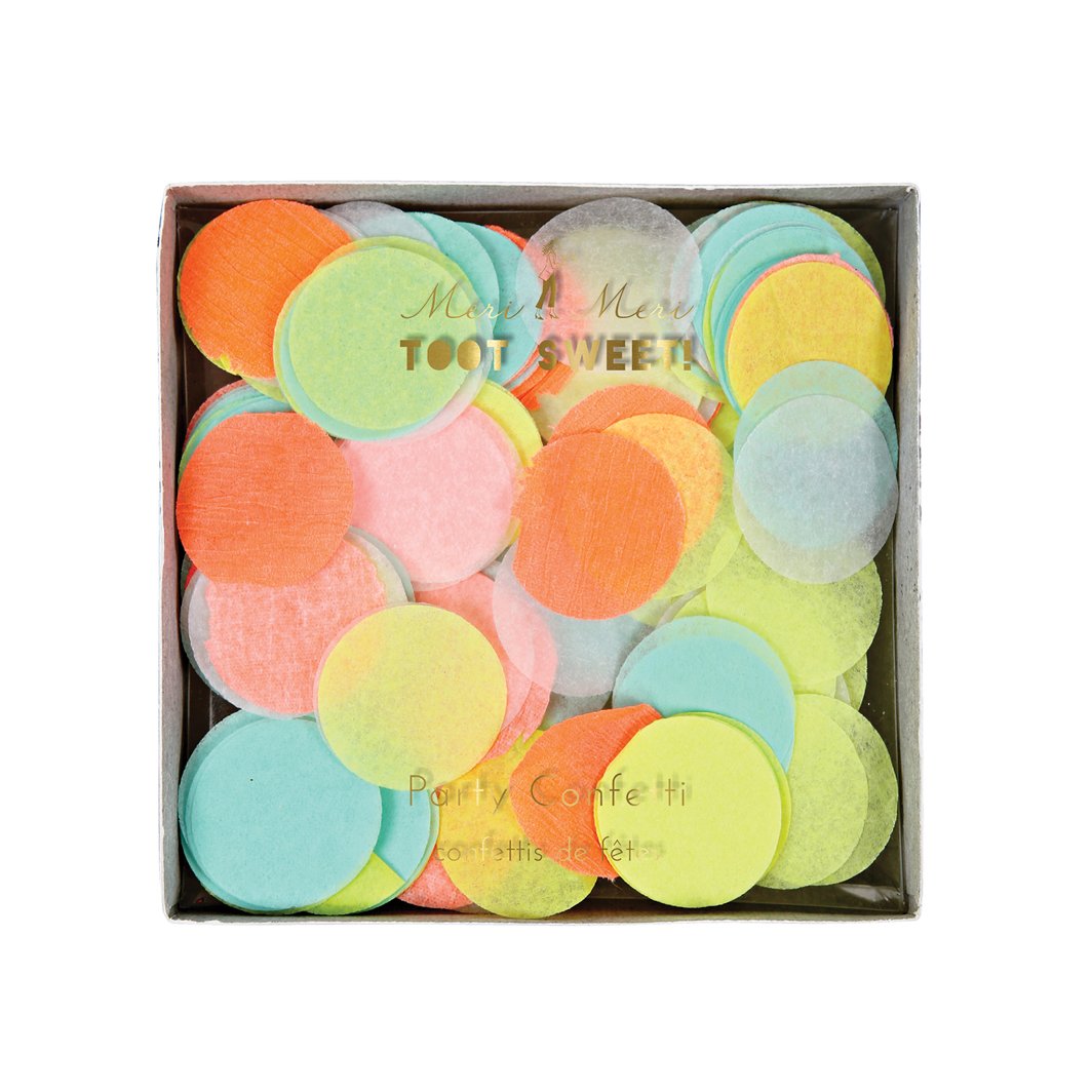 Meri Meri Love Confetti, Toot Sweet Neon Party