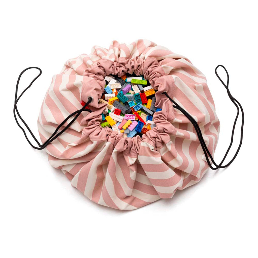 Play&amp;Go To-i-én teppe, Stripes pink