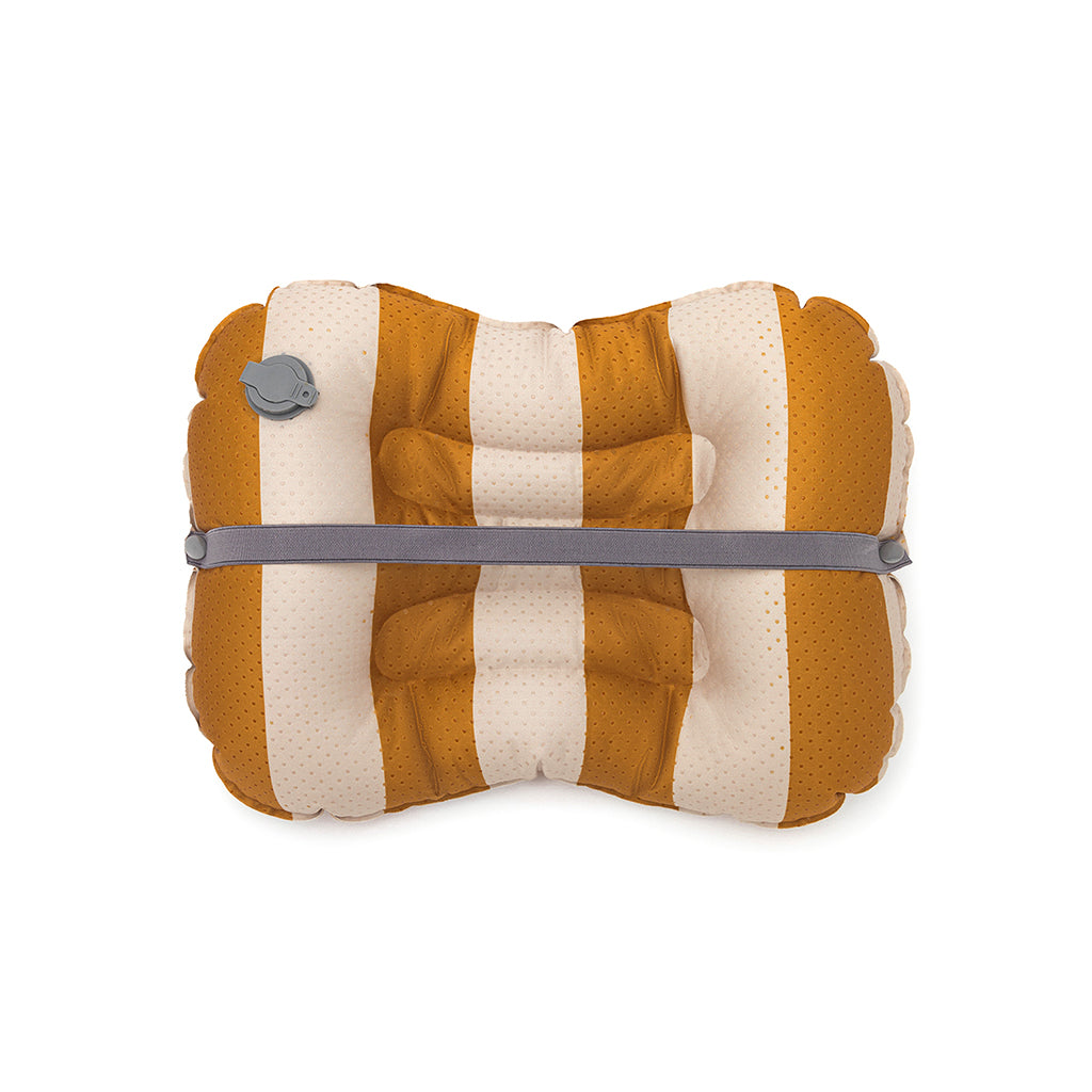 Noui Noui Have a seat, Oppblåsbar sittepute for barn - Stripes nude/mustard