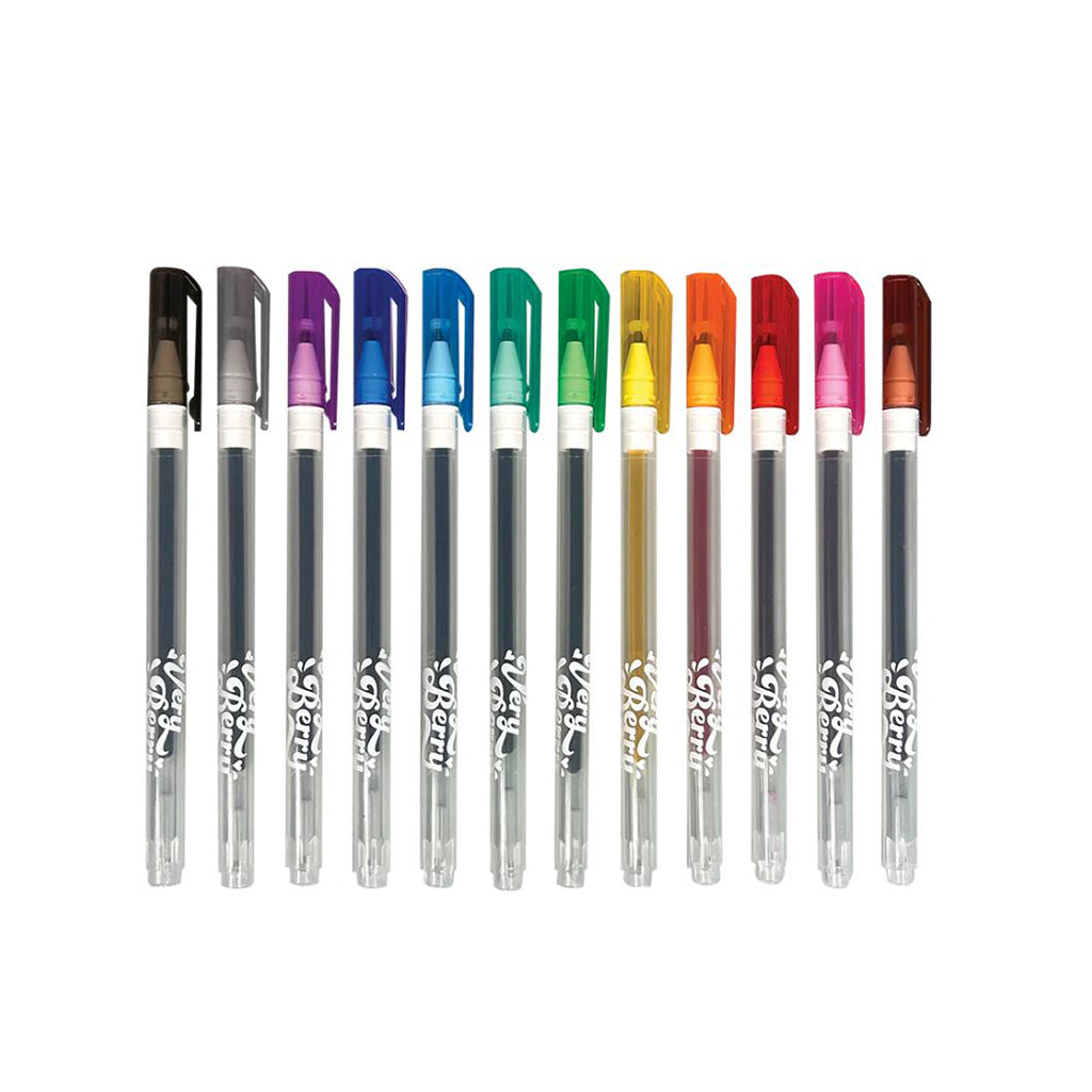 OOLY - Gelepenn med duft 12 stk - Very Berry Strawberry