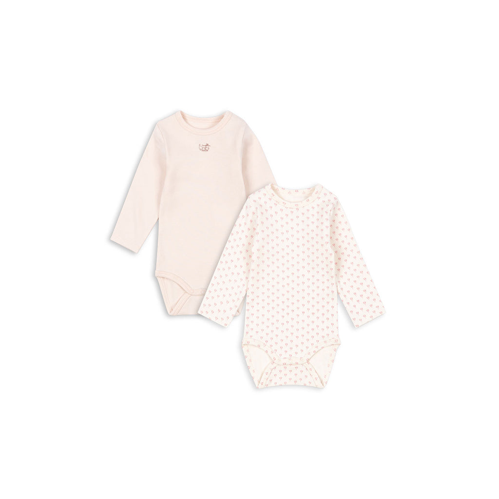 Fanga Fontana Bello bodystocking med lange ermer, Blush mix - str. 1 - 9 mnd.