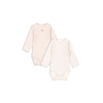 Fanga Fontana Bello bodystocking med lange ermer, Blush mix - str. 1 - 9 mnd.