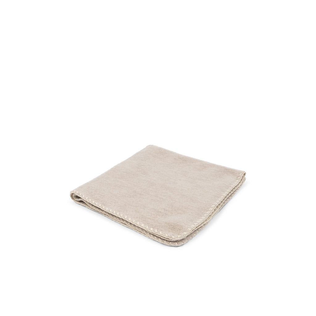 Fanga Fontana babytæppe i uldfleece, Erba - Oatmeal melange