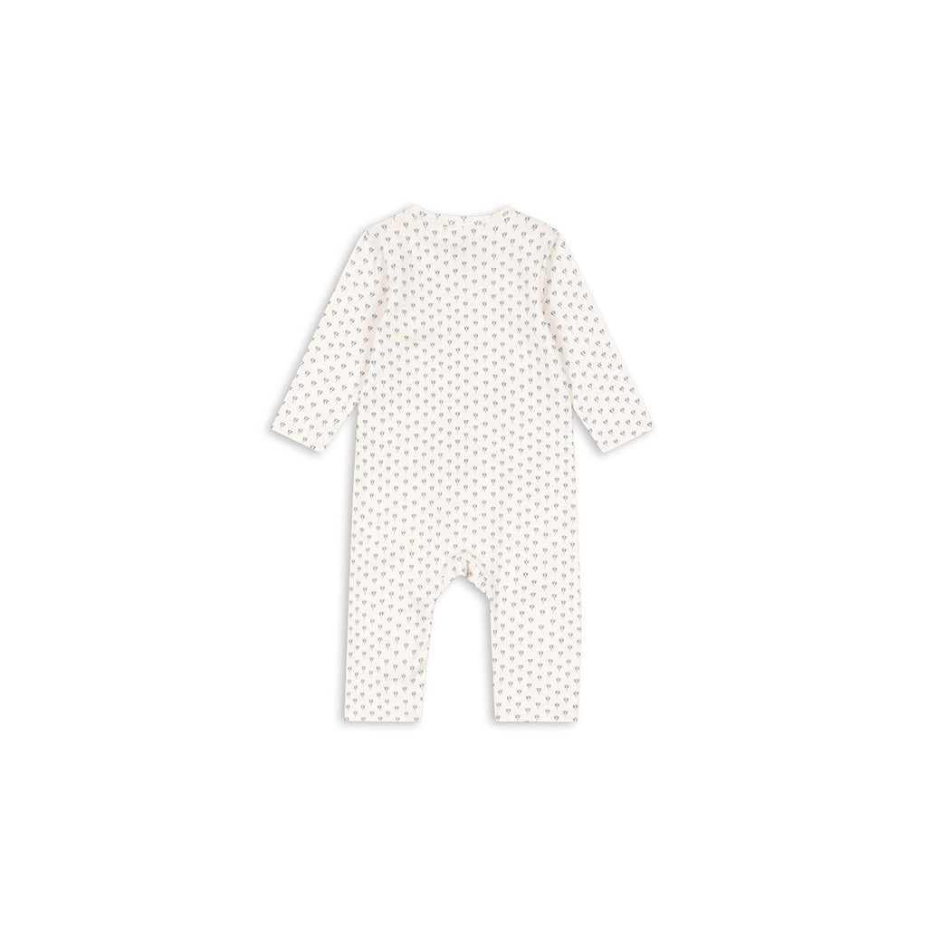 Fanga Fontana Bello bodystocking med lange ermer, Punto blue - str. 1 - 6 måneder