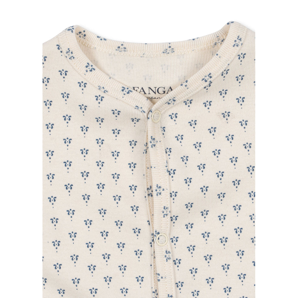 Fanga Fontana Bello bodystocking med lange ermer, Punto blue - str. 1 - 6 måneder