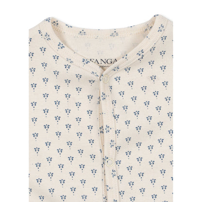 Fanga Fontana Bello bodystocking med lange ermer, Punto blue - str. 1 - 6 måneder