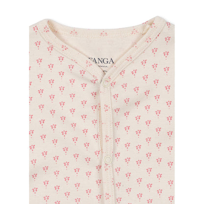 Fanga Fontana Bello bodystocking med lange ermer, Punto rosa - str. 1 - 6 mnd.