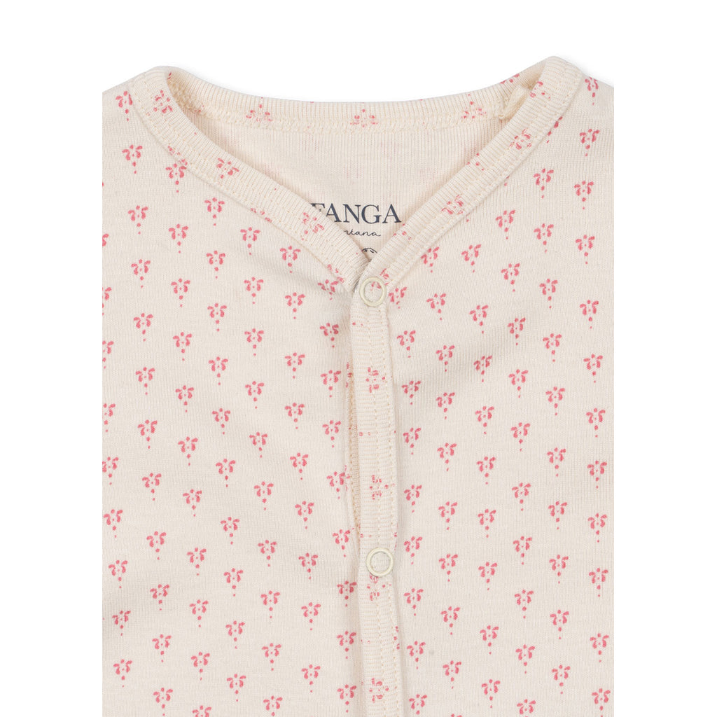 Fanga Fontana Bello bodystocking med lange ermer, Punto rosa - str. 1 - 6 mnd.