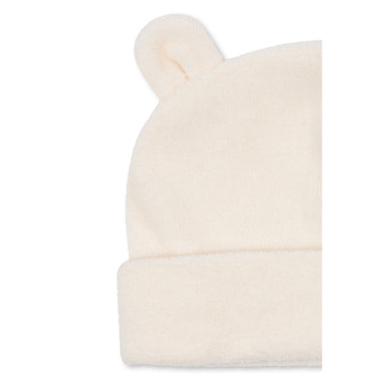 Fanga Fontana Elu Beanie baby-lue, GOTS, Antique white - str. 0 - 9 mnd.