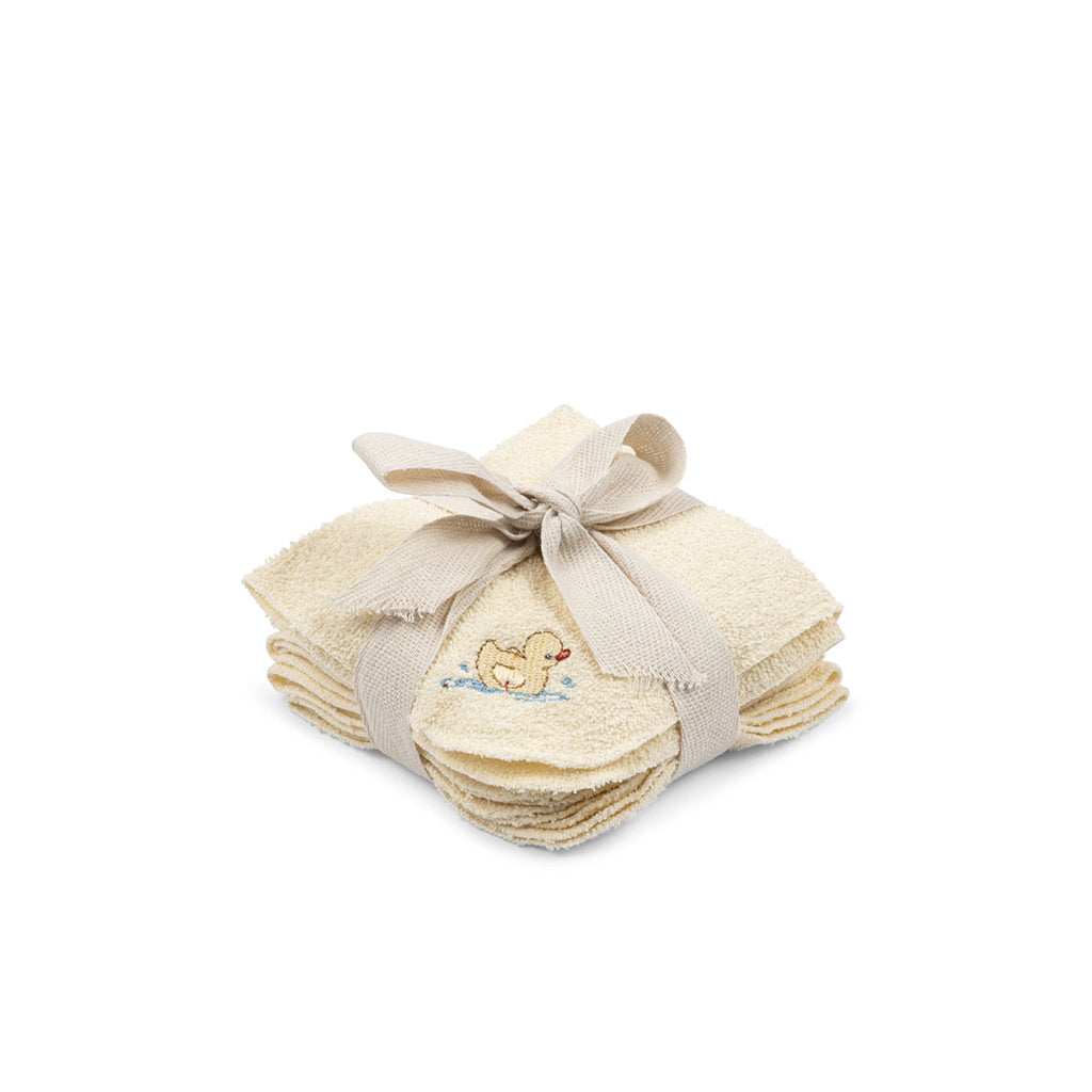 Fanga Fontana Figo Terry vaskeklut, GOTS, 6-pakning - Antique white