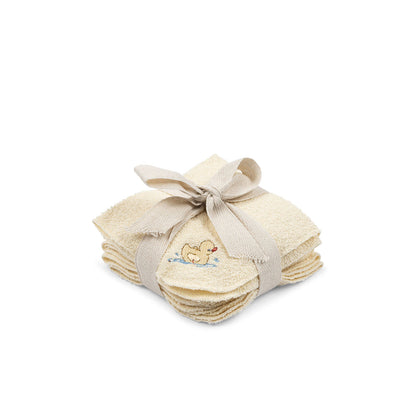 Fanga Fontana Figo Terry vaskeklud, GOTS, 6-pak - Antique white