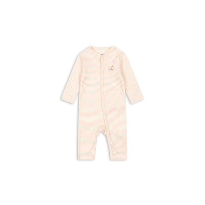 Fanga Fontana Fio bodystocking med lange ermer, Tea stripe cameo - str. 1 - 6 mnd.