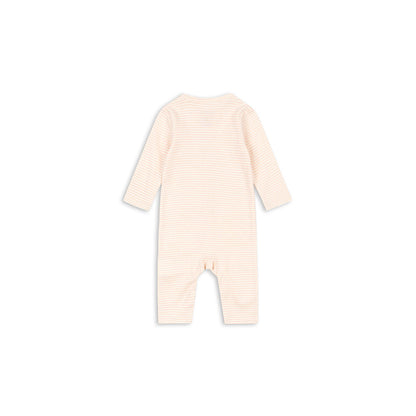 Fanga Fontana Fio bodystocking med lange ermer, Tea stripe cameo - str. 1 - 6 mnd.