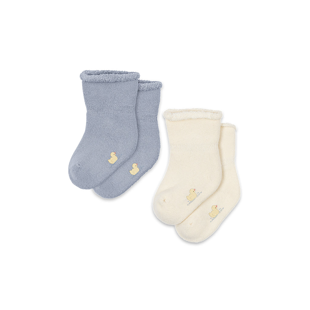 Fanga Fontana Vicino babystrømper, 2-pak - Gray dawn - str. 15-21