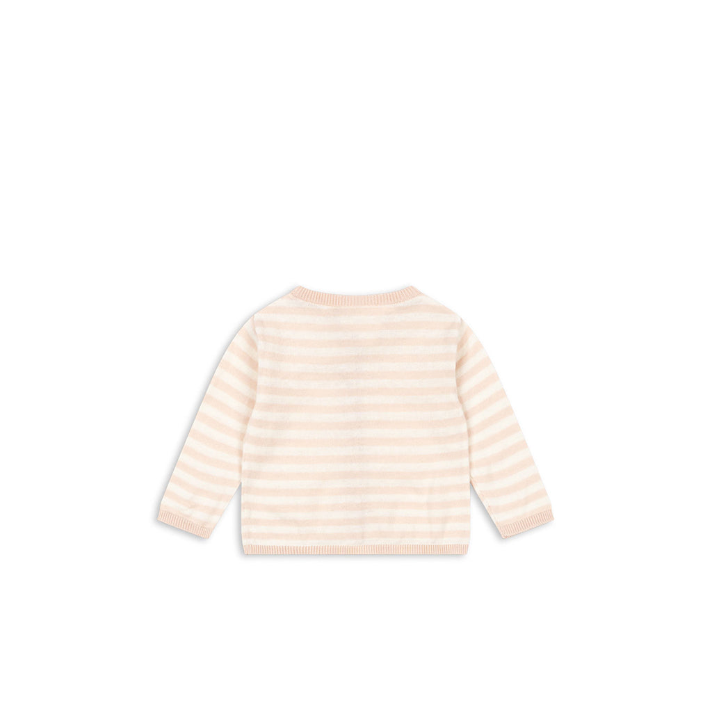 Fanga Fontana Venti baby cardigan, økologisk, Cameo rose - str. 1 - 9 mnd.