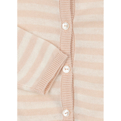 Fanga Fontana Venti baby cardigan, økologisk, Cameo rose - str. 1 - 9 mnd.
