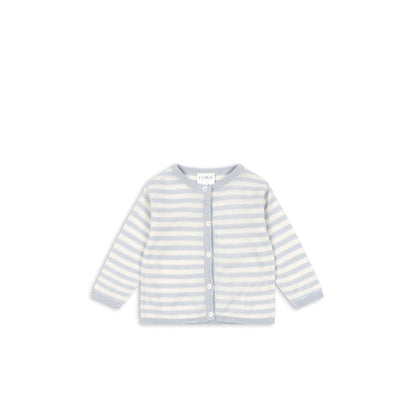 Fanga Fontana Venti baby cardigan, økologisk, Gray dawn  - str. 1 - 9 mdr.