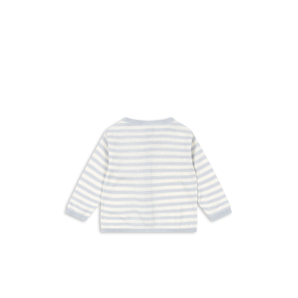 Fanga Fontana Venti baby cardigan, økologisk, Gray dawn - str. 1 - 9 mnd.