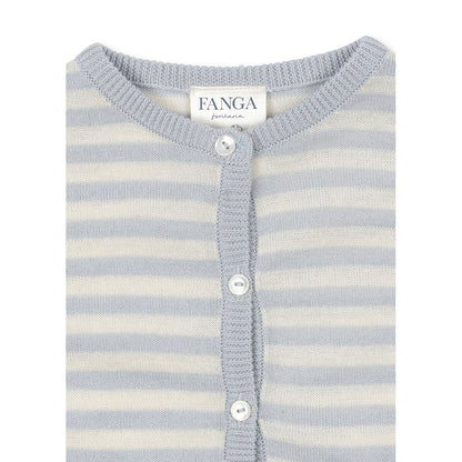 Fanga Fontana Venti baby cardigan, økologisk, Gray dawn - str. 1 - 9 mnd.