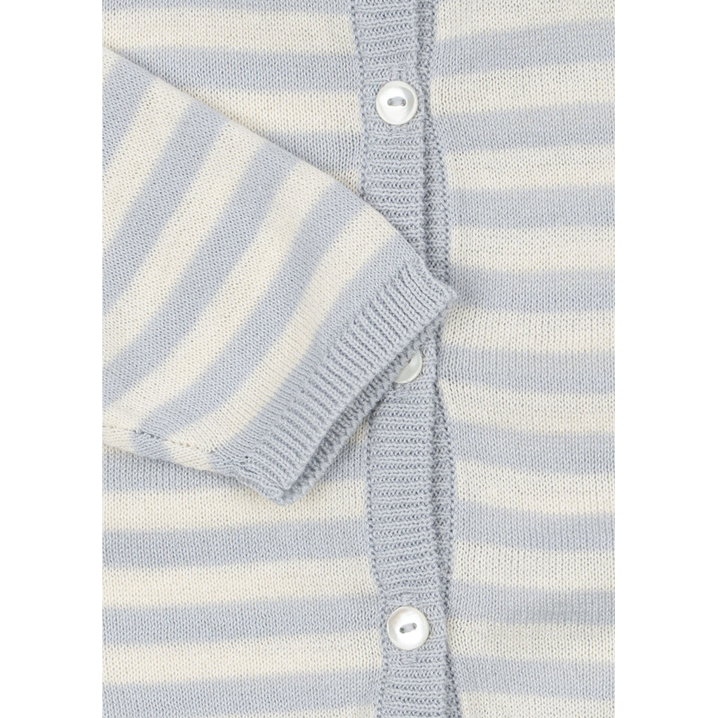 Fanga Fontana Venti baby cardigan, økologisk, Gray dawn - str. 1 - 9 mnd.