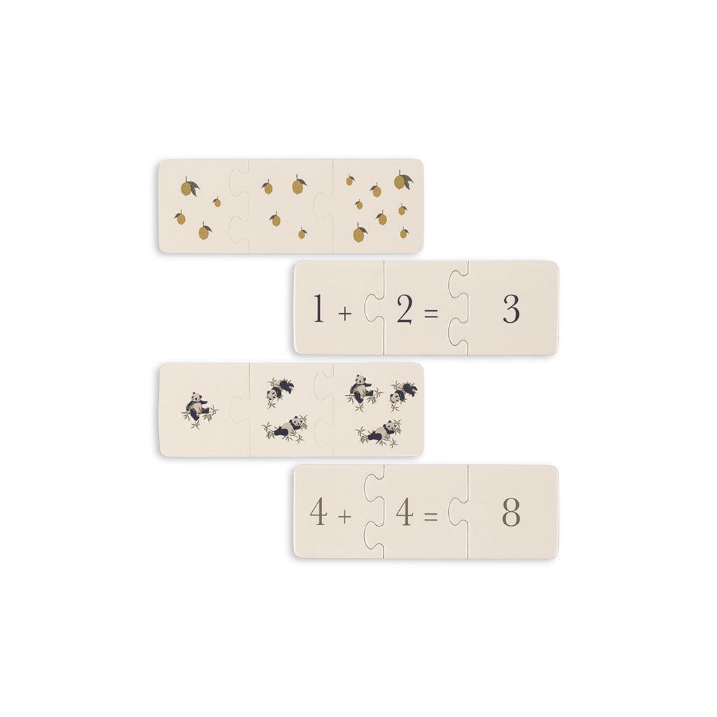 Konges Sløjd puslespill, Match, 9 små puslespill - 27 brikker