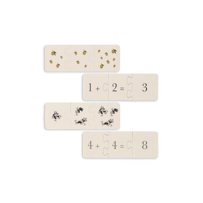 Konges Sløjd puslespill, Match, 9 små puslespill - 27 brikker