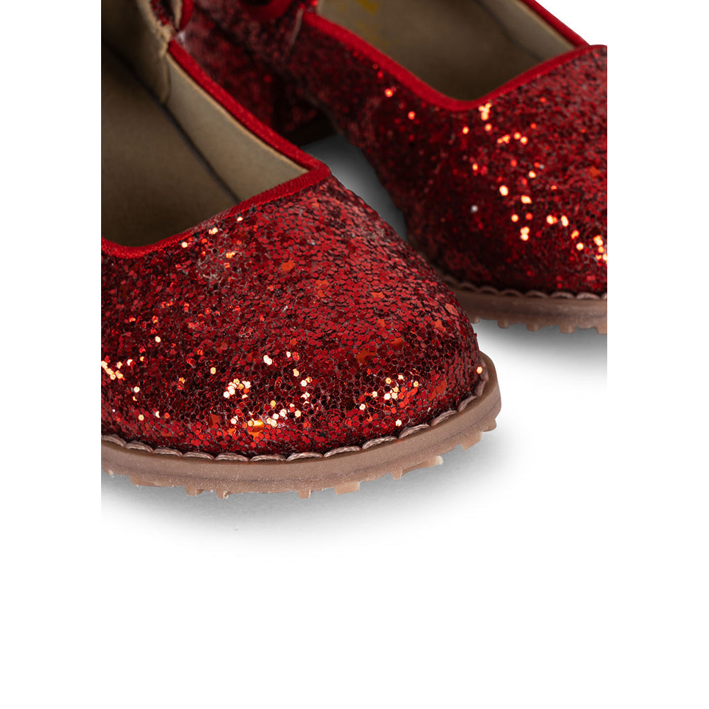 Konges Sløjd Glitter-fekostyme, Ma grande cerise, kappe og sko - skostørrelse 23-30