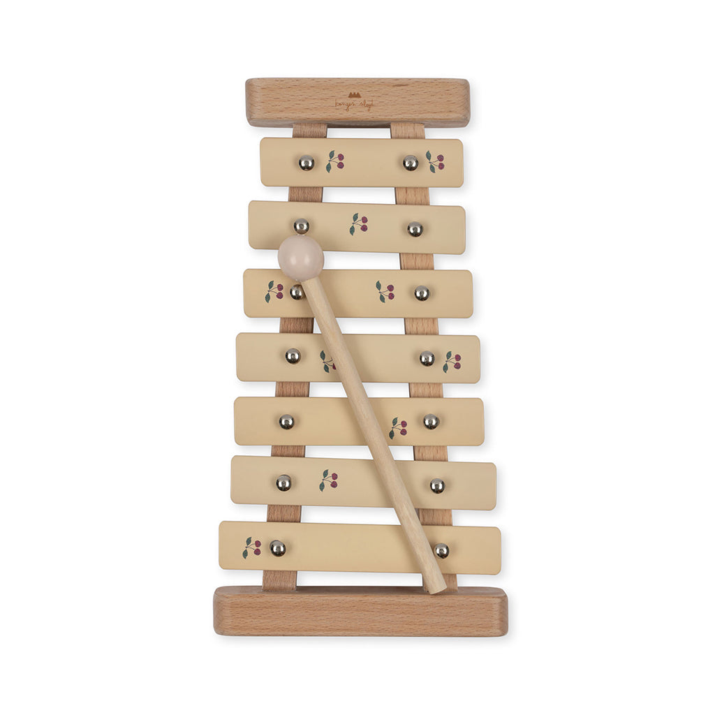 Konges Sløjd musikinstrument i tre, xylofon - Cherry