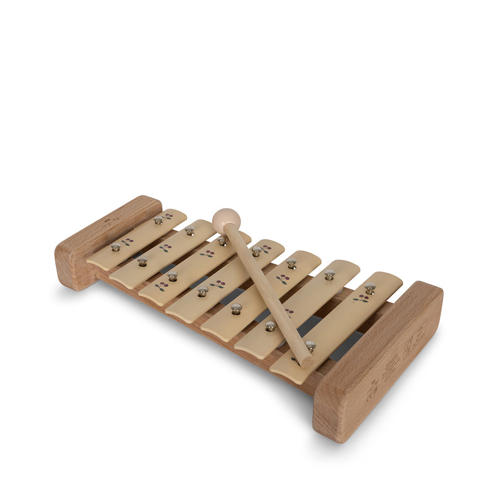 Konges Sløjd musikinstrument i tre, xylofon - Cherry