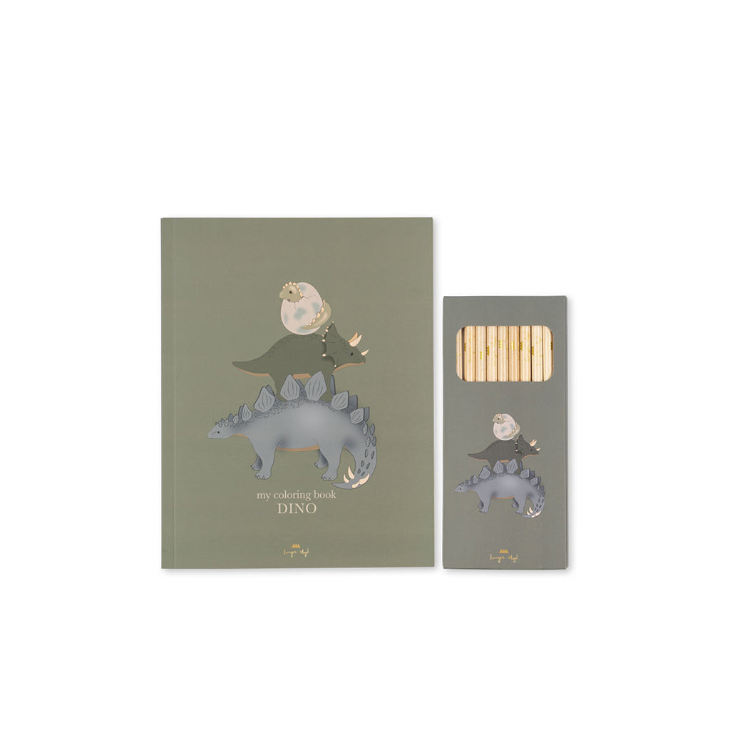 Konges Sløjd Fargebok og farger, Dino