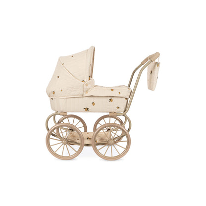 Konges Sløjd Minnie Dukkevogn med veske - Lemon