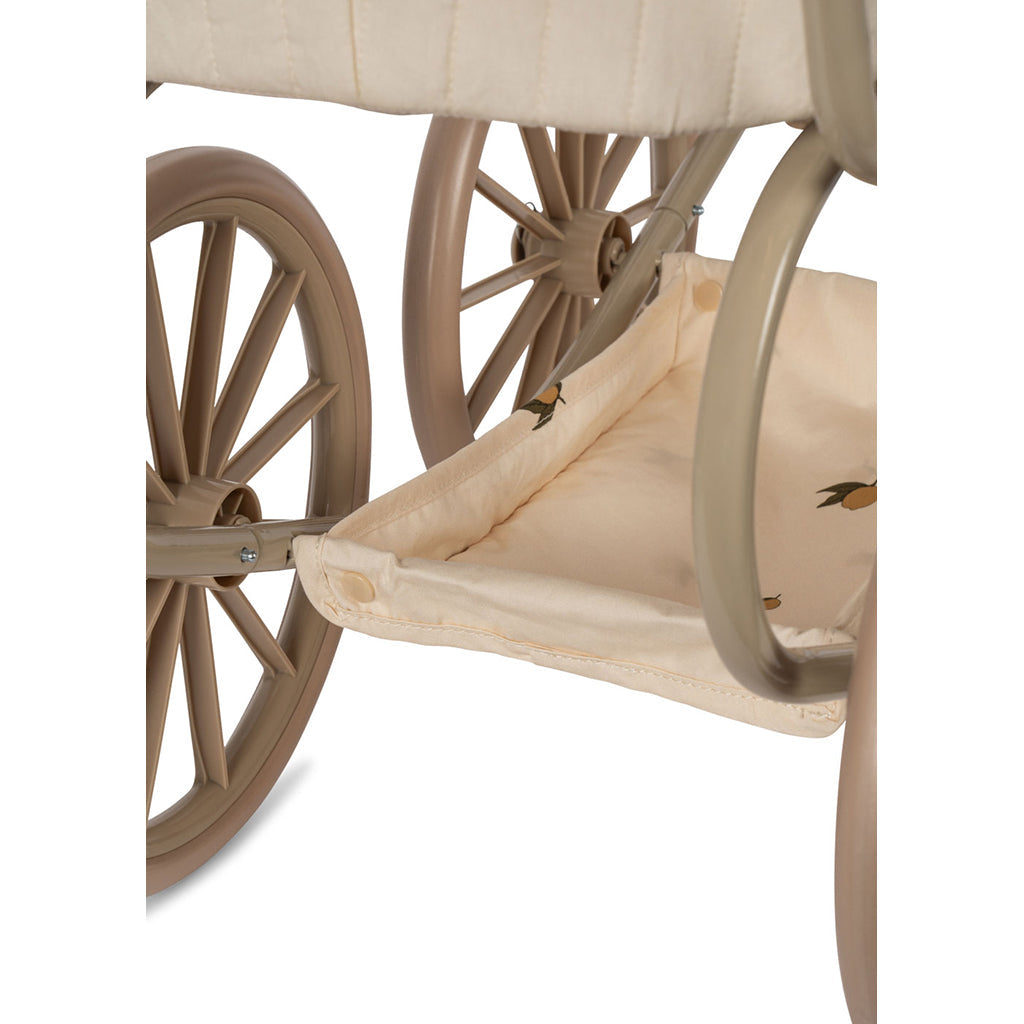 Konges Sløjd Minnie Dukkevogn med veske - Lemon