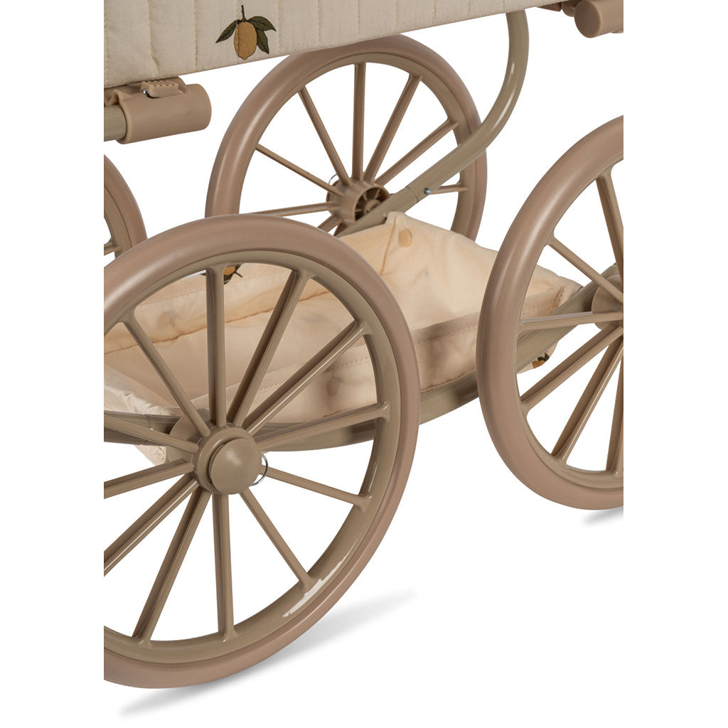 Konges Sløjd Minnie Dukkevogn med veske - Lemon