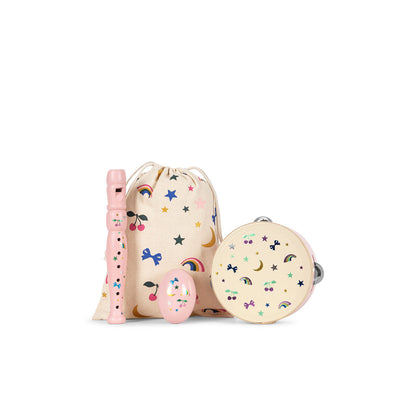 Konges Sløjd Lite sett med musikkinstrumenter, Rainbow twinkle