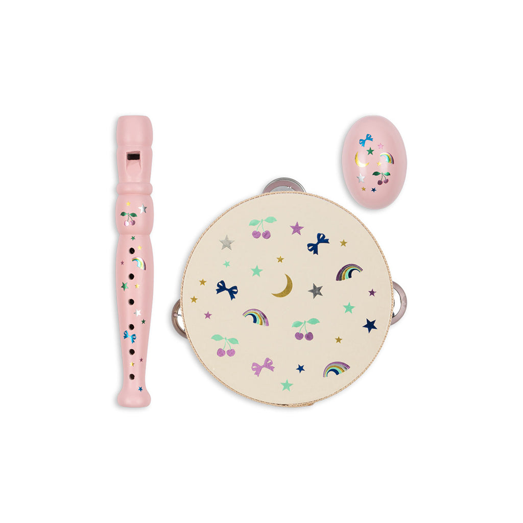 Konges Sløjd Lite sett med musikkinstrumenter, Rainbow twinkle