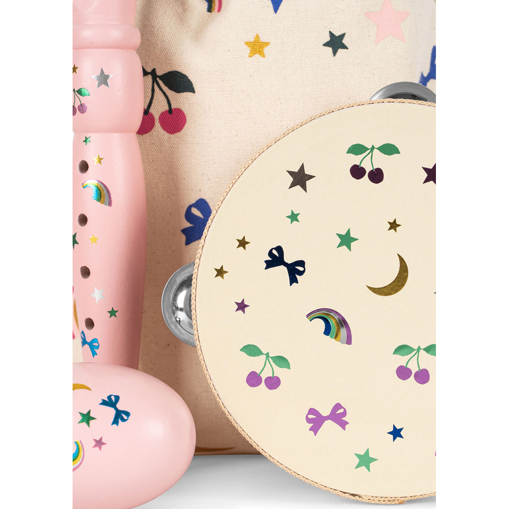 Konges Sløjd Lite sett med musikkinstrumenter, Rainbow twinkle