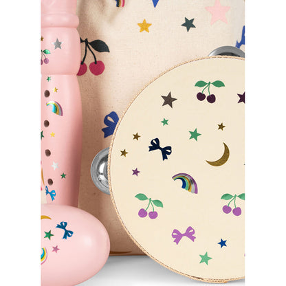 Konges Sløjd Lite sett med musikkinstrumenter, Rainbow twinkle