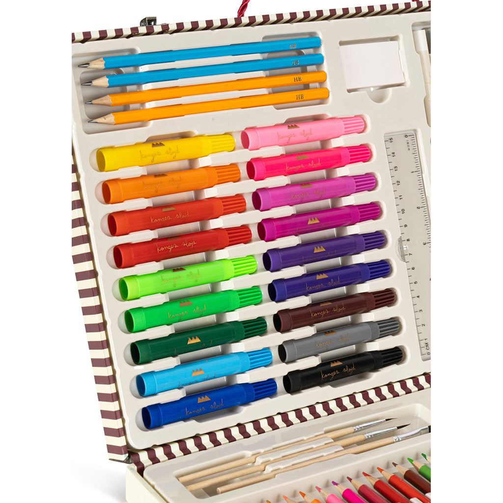 Konges Sløjd Mitt kreative sett, Koffert med tegneutstyr